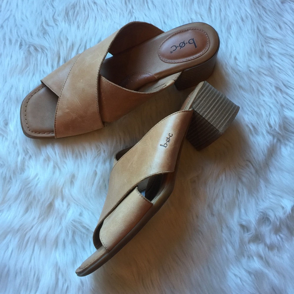 BOC leather mules sandals size 11M